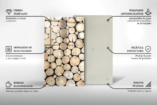 Kryt na varnou desku Dřevěné kmeny stromů