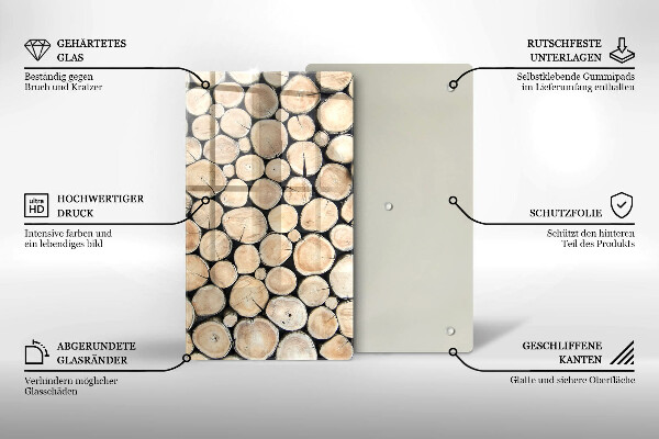 Kryt na varnou desku Dřevěné kmeny stromů