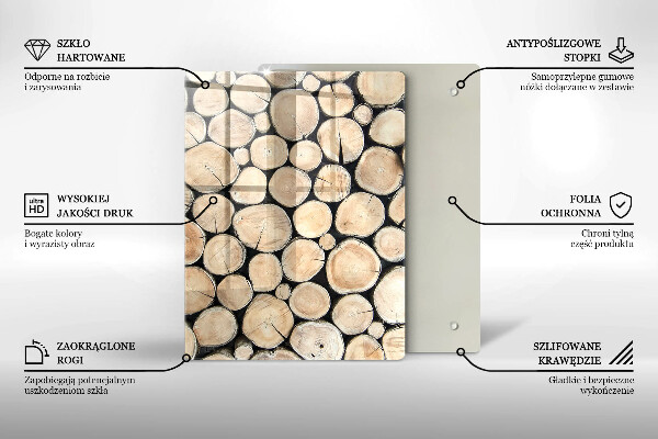 Kryt na varnou desku Dřevěné kmeny stromů