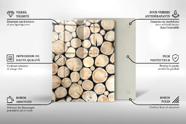 Kryt na varnou desku Dřevěné kmeny stromů