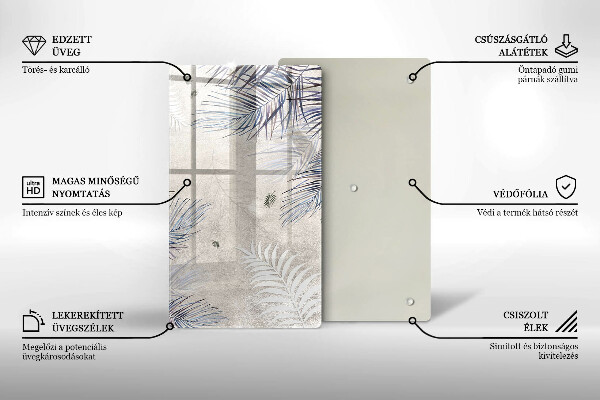 Kryt na varnou desku Subtilní listy