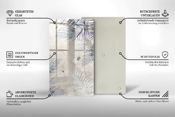 Kryt na varnou desku Subtilní listy