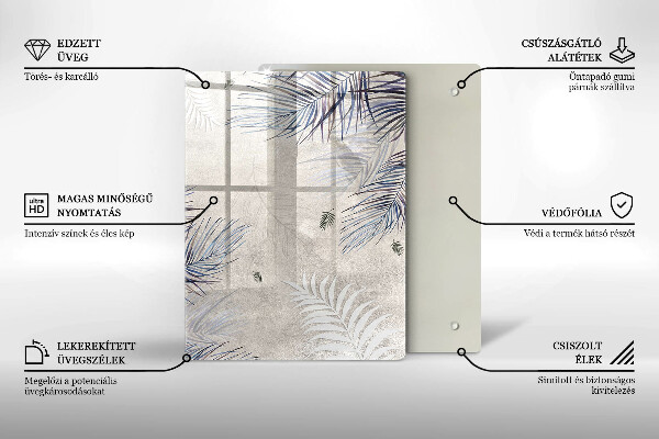 Kryt na varnou desku Subtilní listy