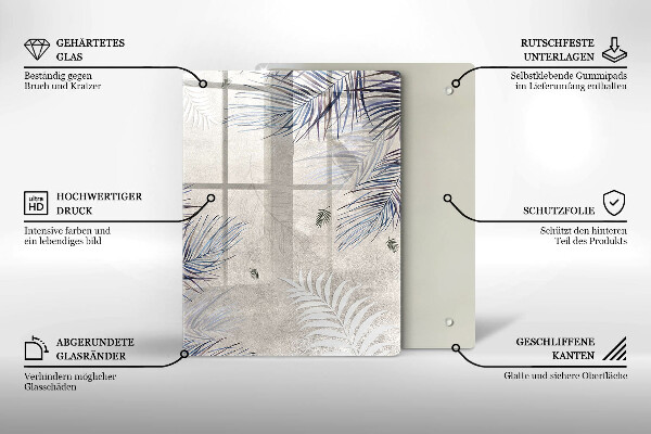 Kryt na varnou desku Subtilní listy