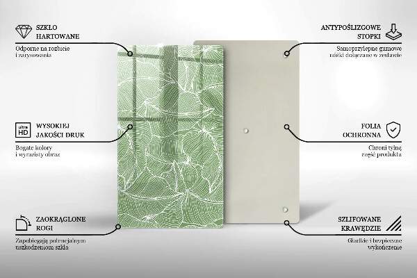 Kryt na varnou desku Lineární listy