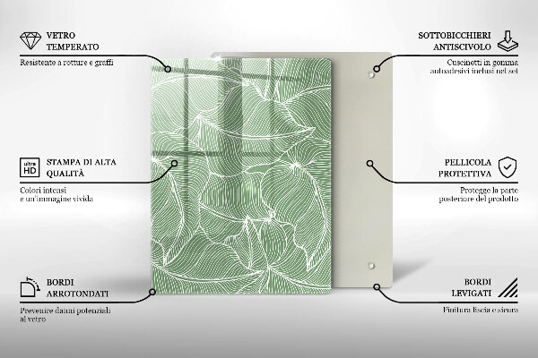 Kryt na varnou desku Lineární listy