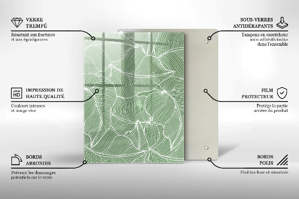 Kryt na varnou desku Lineární listy