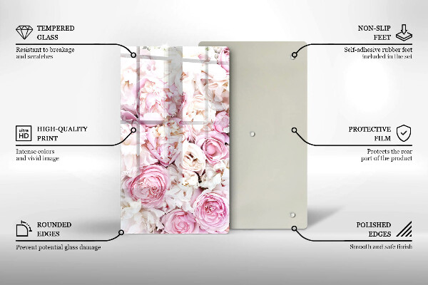 Kryt na varnou desku Pivoňková kytice