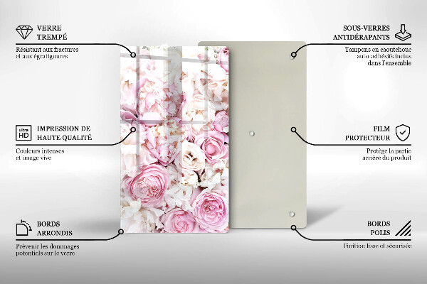 Kryt na varnou desku Pivoňková kytice