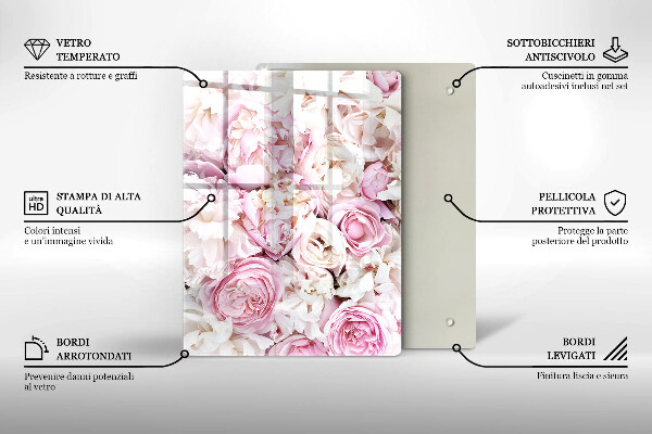 Kryt na varnou desku Pivoňková kytice