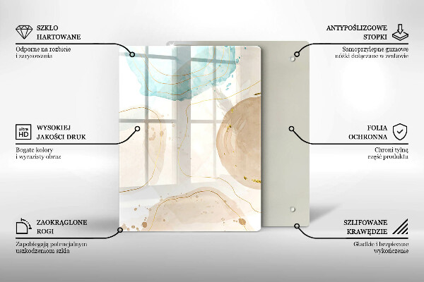 Kryt na varnou desku Boho skvrny a zlato