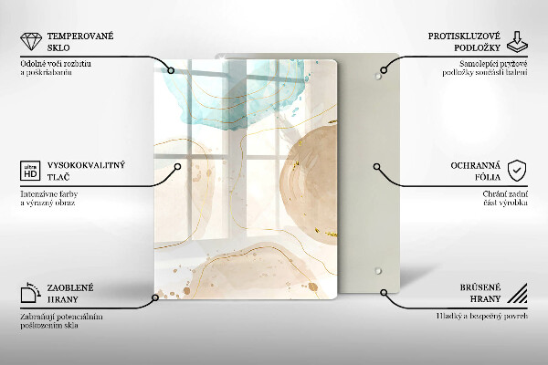 Kryt na varnou desku Boho skvrny a zlato