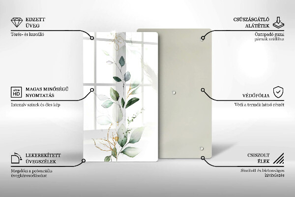 Kryt na varnou desku Akvarel listy