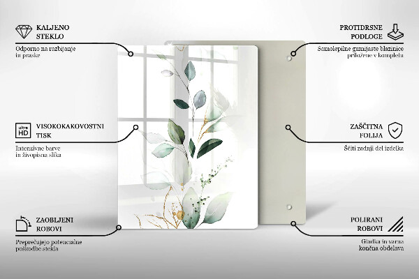 Kryt na varnou desku Akvarel listy