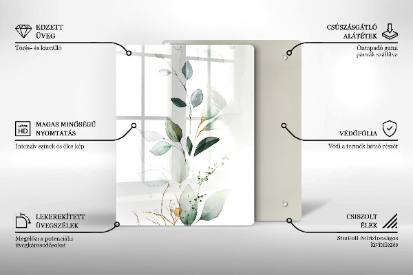 Kryt na varnou desku Akvarel listy