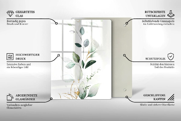 Kryt na varnou desku Akvarel listy