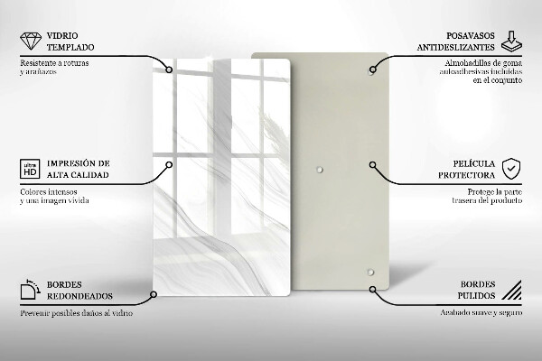 Kryt na varnou desku Jemný mramor