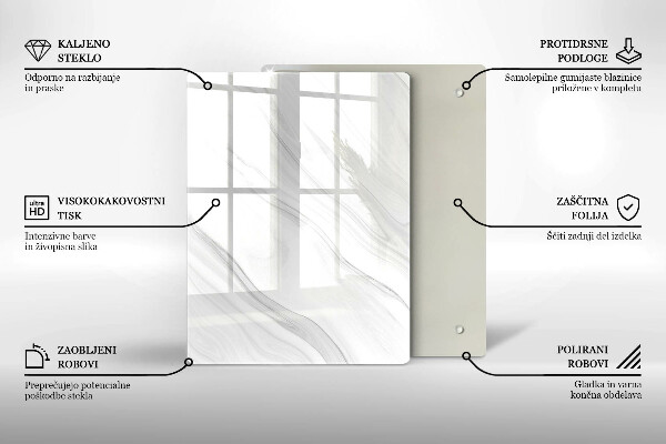 Kryt na varnou desku Jemný mramor