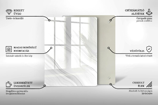 Kryt na varnou desku Jemný mramor