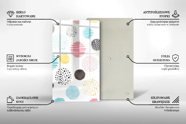 Kryt na varnou desku Malované tvary