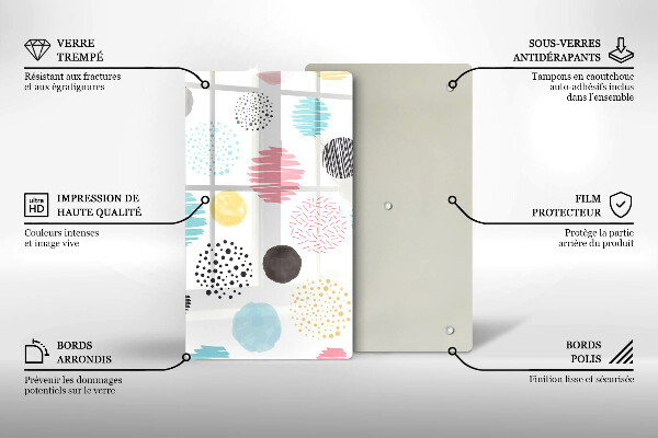 Kryt na varnou desku Malované tvary