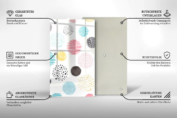 Kryt na varnou desku Malované tvary