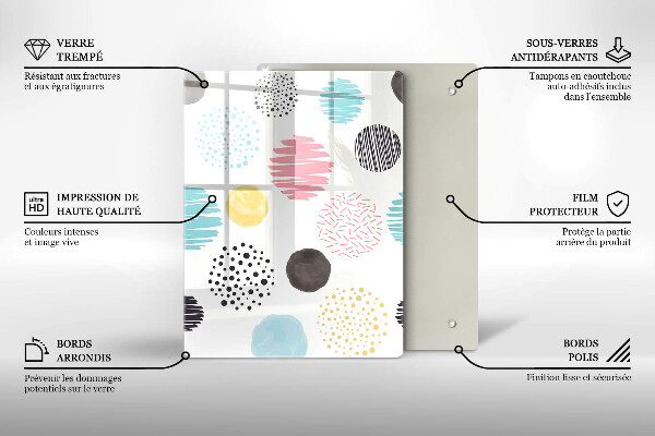 Kryt na varnou desku Malované tvary