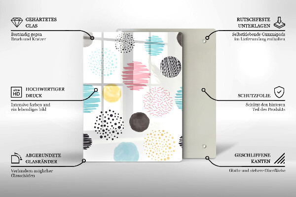 Kryt na varnou desku Malované tvary