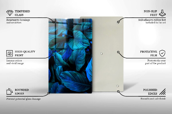 Kryt na varnou desku Listí vegetace v džungli