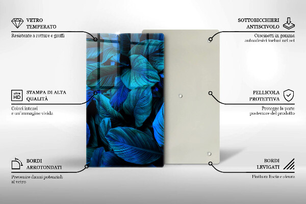 Kryt na varnou desku Listí vegetace v džungli