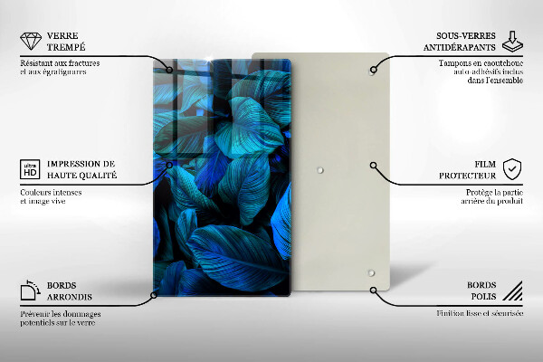 Kryt na varnou desku Listí vegetace v džungli