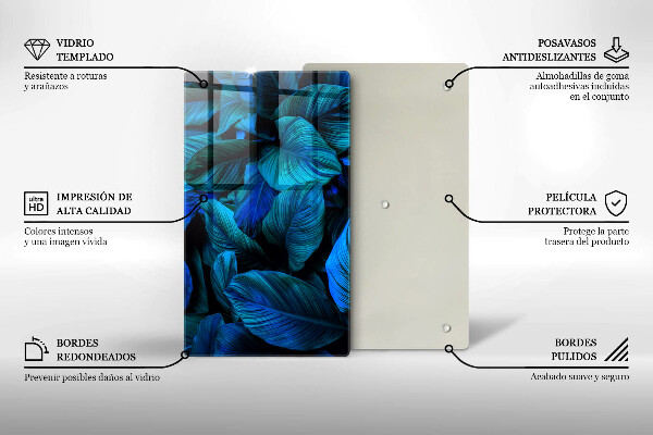 Kryt na varnou desku Listí vegetace v džungli