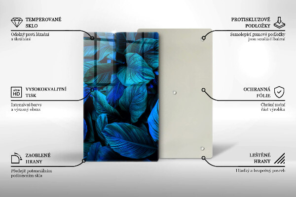 Kryt na varnou desku Listí vegetace v džungli