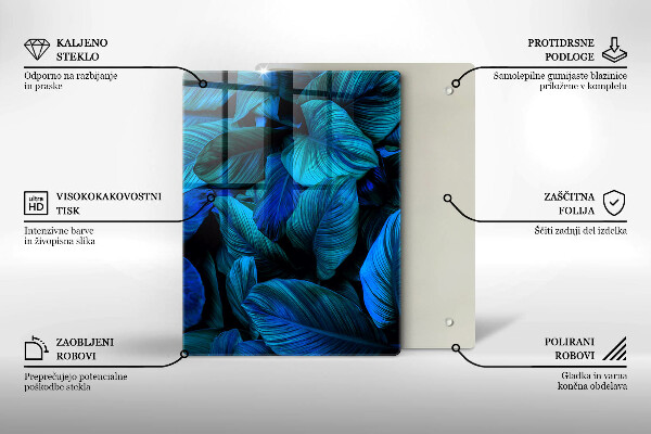 Kryt na varnou desku Listí vegetace v džungli