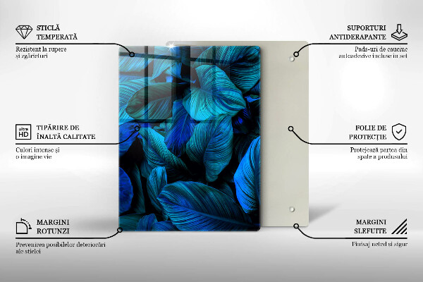 Kryt na varnou desku Listí vegetace v džungli