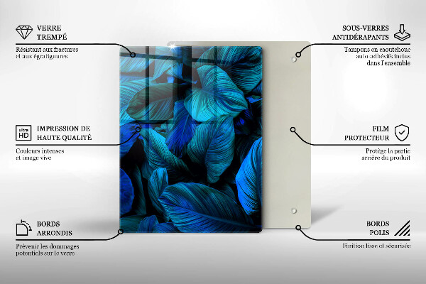 Kryt na varnou desku Listí vegetace v džungli