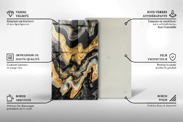 Kryt na varnou desku Abstraktní struktura