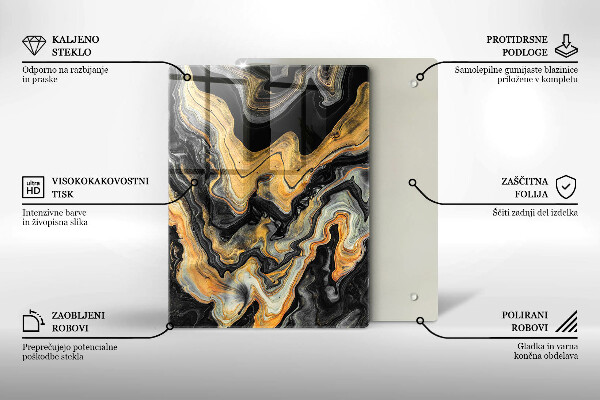 Kryt na varnou desku Abstraktní struktura