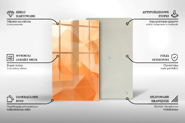 Kryt na varnou desku Geometrické pozadí