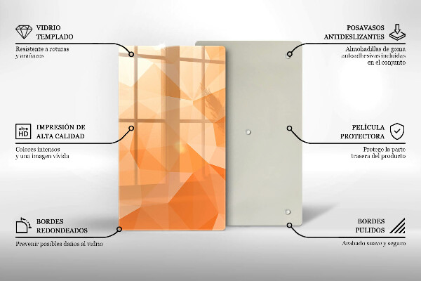 Kryt na varnou desku Geometrické pozadí