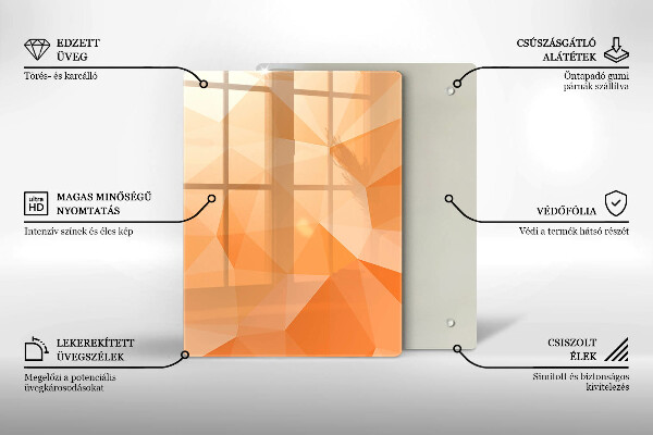 Kryt na varnou desku Geometrické pozadí