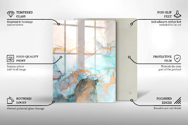 Kryt na varnou desku Mramorová abstrakce