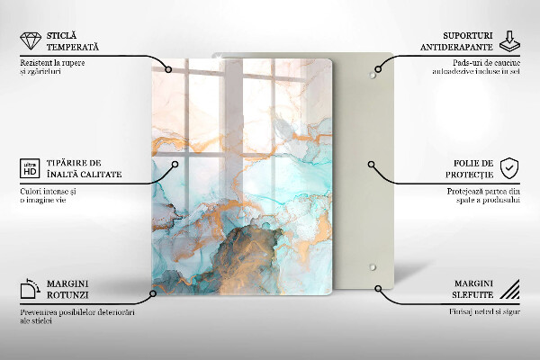 Kryt na varnou desku Mramorová abstrakce