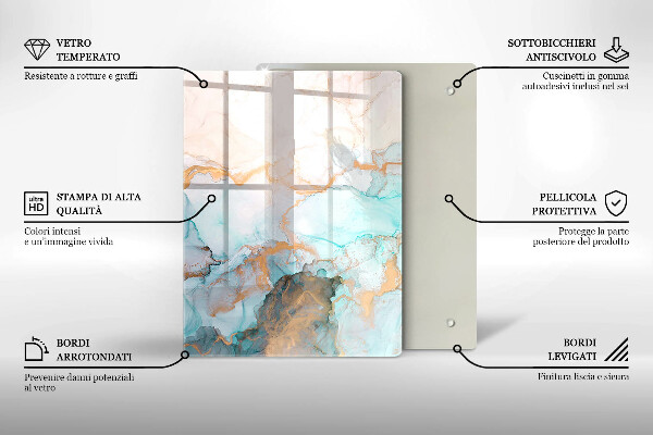 Kryt na varnou desku Mramorová abstrakce