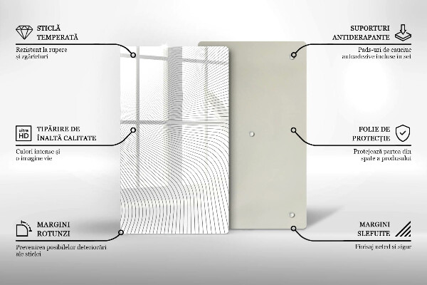 Kryt na varnou desku Moderní čáry vzor