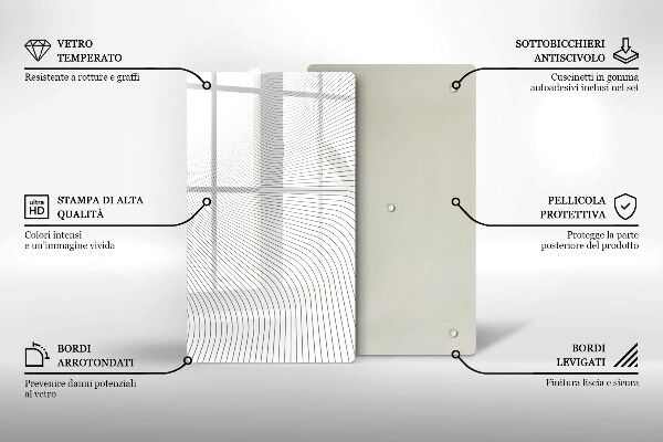 Kryt na varnou desku Moderní čáry vzor
