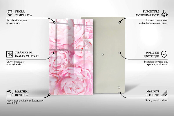 Kryt na varnou desku Jemné pivoňky