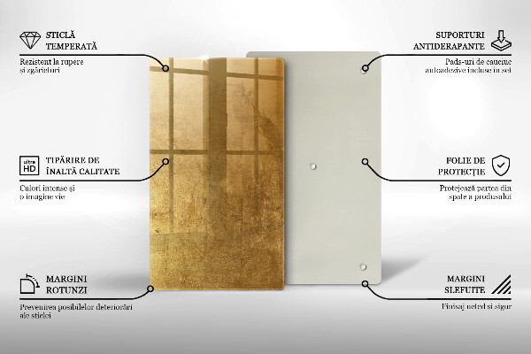 Kryt na varnou desku Zlatá textura pozadí