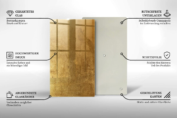 Kryt na varnou desku Zlatá textura pozadí