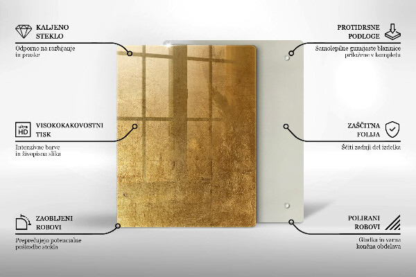 Kryt na varnou desku Zlatá textura pozadí